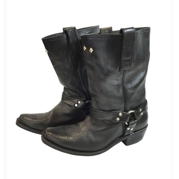 Golden Goose Western Biker Stud Cowboy Boots - Picture 1 of 9